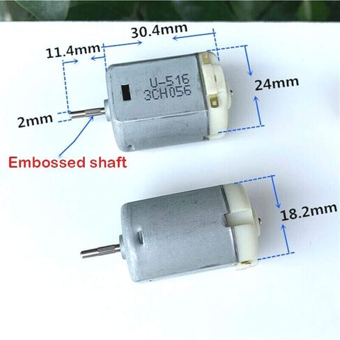 فرشاة كربون عالية السرعة بتيار مستمر 3 فولت - 12 فولت، بادئ إلكتروني 280، ملحقات نموذج قارب لعبة كهربائية صغيرة ذاتية الصنع، أجزاء سائق ذاتية الصنع in Kuwait