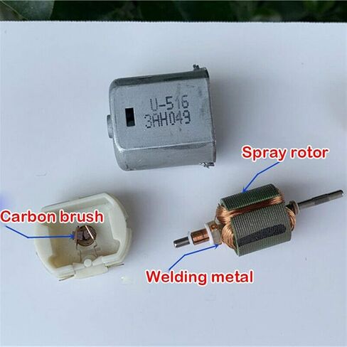 فرشاة كربون عالية السرعة بتيار مستمر 3 فولت - 12 فولت، بادئ إلكتروني 280، ملحقات نموذج قارب لعبة كهربائية صغيرة ذاتية الصنع، أجزاء سائق ذاتية الصنع in Kuwait