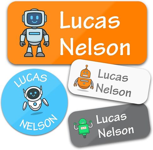 Personalized Daycare Name Labels for Kids (130 Labels) - Custom Waterproof Name Stickers for Clothing Tags, Water Bottles, Lunch Boxes and School Supplies (Hearts) in Kuwait