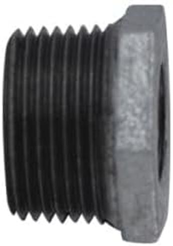 MIDLAND INDUSTRIES 64538 Reducer Hex Bushing, 3 in MPT x 2 in FPT, Iron, Galvanized in Saudi Arabia