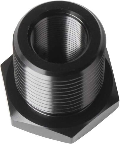 1/2-28 "NPT ذكر إلى 13/16-16" NPT أنثى المخفض جلبة المناسب محول عرافة الألومنيوم الأسود، 1 قطعة in Kuwait