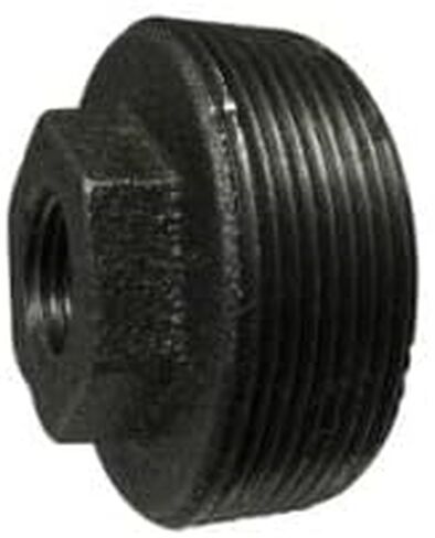 MIDLAND INDUSTRIES 65528 Reducer Hex Bushing, 2 in MPT x 3/4 in FPT, Iron, Black in Kuwait