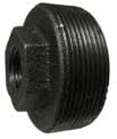 MIDLAND INDUSTRIES 65528 Reducer Hex Bushing, 2 in MPT x 3/4 in FPT, Iron, Black in Kuwait