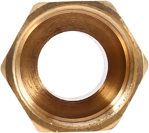 Brass Water Pipe Adapter, Durable Corrosion-Resistant, Hex Bushing Reducer, 1/2 BSPT Male to 3/4 BSPT Female Thread, for Water Meters, Softeners, Purifiers, Home Plumbing, Irrigati in Saudi Arabia