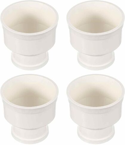 4pcs Duct Reducer (3" to 2") - PVC Round Duct Adapter Connector Fitting Pipe Increaser Reducer, Fits DWV (Drain, Waste and Vent) Air Ventilation Ducting in Saudi Arabia