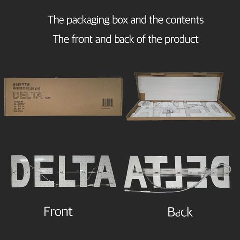 EPL DELTA RGBW WAVE, LED 4G Full-color changes sign, Eye-catching sign, Super Bright, 9"x30", Remote Control, Business Decor & Store Advertising in Kuwait