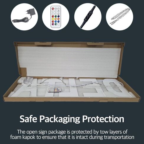 EPL DELTA RGBW WAVE, LED 4G Full-color changes sign, Eye-catching sign, Super Bright, 9"x30", Remote Control, Business Decor & Store Advertising in Kuwait