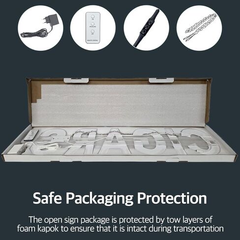 EPL CIGARS WHITE, LED 3G Sparkling Sign, Eye-catching sign, Super Bright, 8"x32", Remote Control & Animated Motion - Shop Business Wall Decor in Kuwait