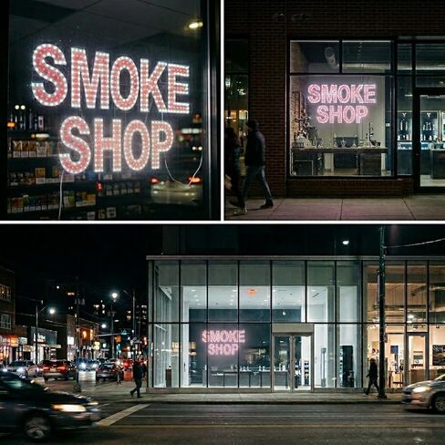 EPL SMOKE SHOP RED, LED 3G Sparkling Sign, Eye-catching sign, Super Bright, 2 Size, Remote Control & Business Decor Store Display (LARGE 20"x30") in Kuwait