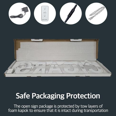 EPL CIGARS RED, LED 3G Sparkling Sign, Eye-catching sign, Super Bright, 8"x32", Remote Control & Animated Motion - Shop Business Wall Decor in Kuwait