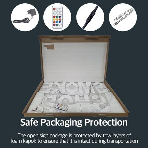 EPL Smoke Shop RGBW Wave, LED 4G Full-color changes sign, Eye-catching sign, Super Bright, 2 Size, Remote, Window Decor (SMALL 15"x24") in Kuwait