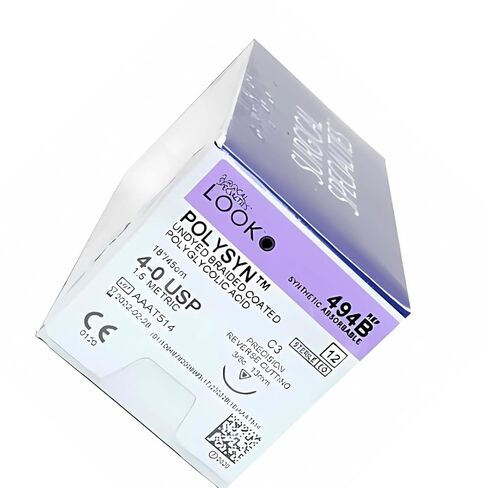 انظر 494B خيوط فيكريل غير مصبوغة ومضفرة وقابلة للامتصاص C3 4/0 18 12/Bx in Kuwait