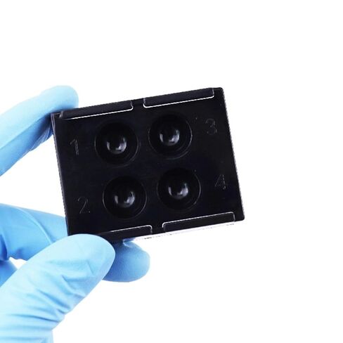 3PCS Dental Shading Light Box 4 Holes Dental Mixing Plate with Cover Composite Resin Mixing Well in Kuwait