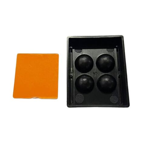 3PCS Dental Shading Light Box 4 Holes Dental Mixing Plate with Cover Composite Resin Mixing Well in Kuwait