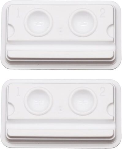50 Pcs Disposable Dental Mixing Wells White Plastic Dental Mixing Trays Mini Dental Well Trays (2 Wells) in Saudi Arabia