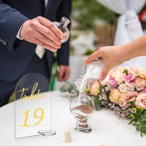 30 Pcs Acrylic Table Numbers 1-30, Gold Printed Table Signs for Wedding Reception Clear Arch Number Sign Centerpiece Decor for Event Party Restaurant 5.7x3.7 Inch in Saudi Arabia