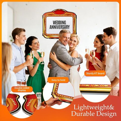 عبوتان من لافتة خدمة زجاجة الزفاف مع ملصق حروف، تصميم على الوجهين، دعامات مدخل حفل الزفاف مقاس 22 بوصة × 20 بوصة، علامة خدمة زجاجة الملهى الليلي (أصفر) in Kuwait