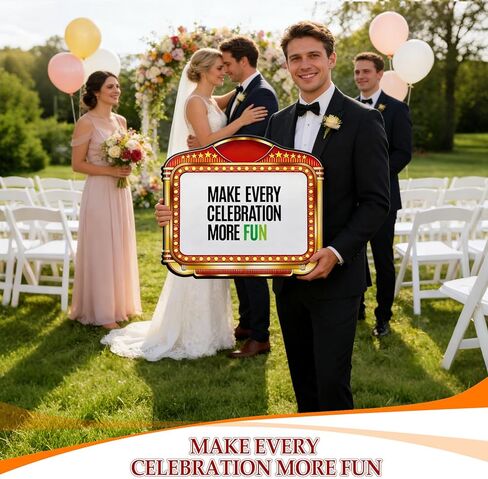 عبوتان من لافتة خدمة زجاجة الزفاف مع ملصق حروف، تصميم على الوجهين، دعامات مدخل حفل الزفاف مقاس 22 بوصة × 20 بوصة، علامة خدمة زجاجة الملهى الليلي (أصفر) in Kuwait