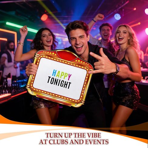 عبوتان من لافتة خدمة زجاجة الزفاف مع ملصق حروف، تصميم على الوجهين، دعامات مدخل حفل الزفاف مقاس 22 بوصة × 20 بوصة، علامة خدمة زجاجة الملهى الليلي (أصفر) in Kuwait