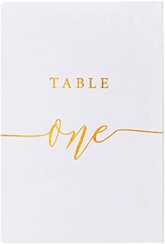 Crisky Table Number Cards 1-30 for Wedding, Anniversary, Birthday, Bridal Shower Party. Black Double-Sided Design 4 x 6 Inch Number One - Thirty & Head Table. in Saudi Arabia