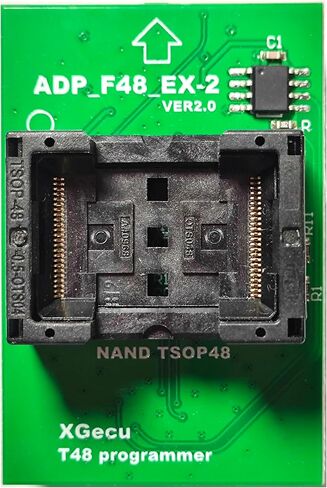 TSOP48 Nand Socket for with Xgecu T48 ADP_F48_EX-2 V2.0 Flash Adapter only USE On T48 Programmer ICS Chip Reader Writer Programmer in Saudi Arabia