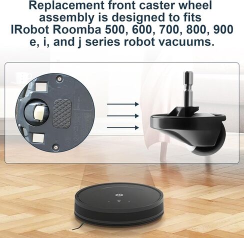 Front Caster Wheel for IRobot Roomba, Front Wheel Caster Ball Assembly Fits IRobot Roomba 500, 600, 700, 800, 900, e, i, & j Series Robot Vacuums - 2 Pca in Saudi Arabia