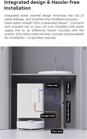 Auto Water Kit for Robot Vacuum,Automatic Water Filling, Automatic Sewage Discharge, Automatic add Cleaning Solution,for Roborock Water Change Module,for dreame Accessories in Saudi Arabia