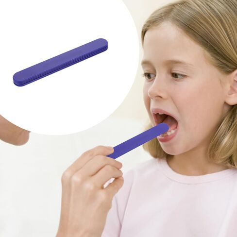 ibasenice Plastic Tongue Depressors Bulk - 100 Pack Flexible Oral Cavity Diagnostic Sticks for Medical and Laboratory Use in Kuwait
