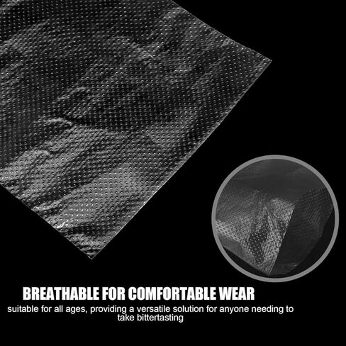 Ciieeo 25pcs Non-Bitter Chinese Medicine Protective Tongue Sleeve, Disposable Tongue Covers,Taste-Proof Protector for All Ages, Transparent Plastic in Saudi Arabia