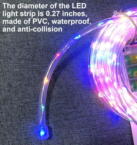 LED Basketball Hoop Lights, 18ft LED Basketball Rim Light for Basketball Lovers Waterproof 8 Modes Multicolor for Playing at Night Outdoors in Kuwait