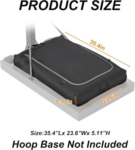 Portable Basketball Hoop Sandbag,Heavy Duty Weighted Base Anchor for Basketball Hoops, Made of 600D Waterproof & Dustproof Oxford Fabric, 35.4" L x 23.6" Wx 5.1" H, Only Bag in Saudi Arabia