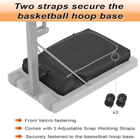 Portable Basketball Hoop Sandbag,Heavy Duty Weighted Base Anchor for Basketball Hoops, Made of 600D Waterproof & Dustproof Oxford Fabric, 35.4" L x 23.6" Wx 5.1" H, Only Bag in Saudi Arabia