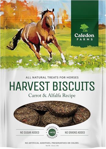 Caledon Farms Harvest Biscuits - Apple & Alfalfa Recipe 32 oz, Horse Treats in Kuwait