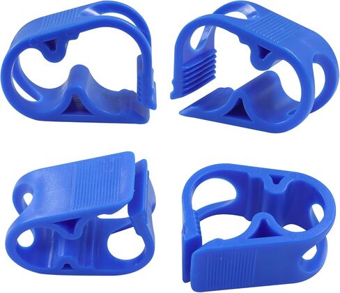 1/4" - 1/2" Adjustable Plastic Clamps, Tube Clamp Laboratory Pinch Valve, Flow Control Hose Clamp for Wine/Beer Bottle and Infusion Bottle (Pack of 5, Blue) in Saudi Arabia
