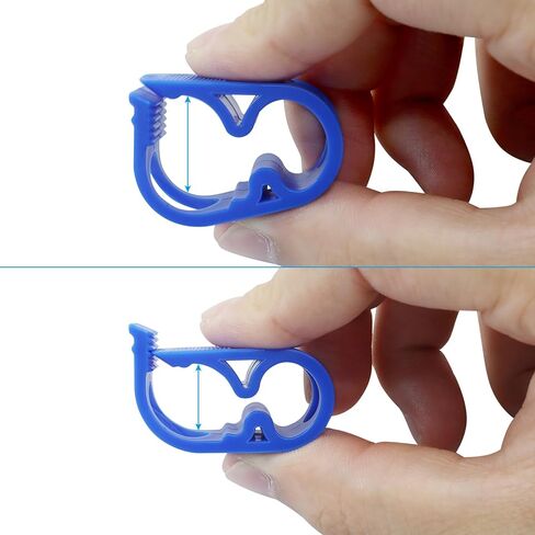1/4" - 1/2" Adjustable Plastic Clamps, Tube Clamp Laboratory Pinch Valve, Flow Control Hose Clamp for Wine/Beer Bottle and Infusion Bottle (Pack of 5, Blue) in Saudi Arabia