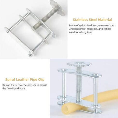 12PCS Tube Water Stopper, Steel Telescopic Flow Control Tubing Clamps Pipe Clamp Adjustable Screw Clamp Bolt Springs Laboratory Tubing Clip Spring Compressor to Rotate Screw Clamp in Saudi Arabia
