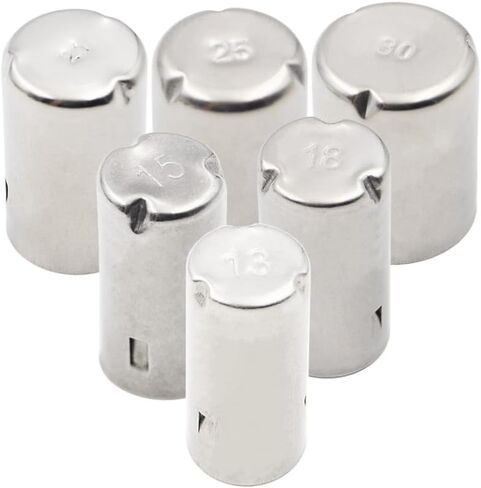 غطاء أنبوب اختبار من الفولاذ المقاوم للصدأ 304، لأنابيب الاختبار بقطر 13/15/18/21/25 مم، أنبوب اختبار زجاجي مختبري بغطاء فولاذي، 50 قطعة/عبوة (أنابيب اختبار 18 مم - 50 قطعة) in Kuwait