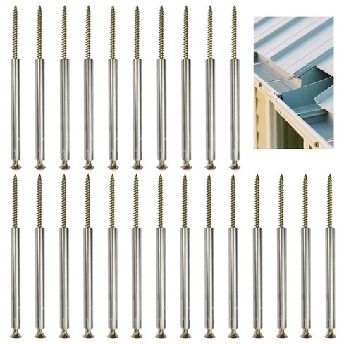 مسامير مزراب 7 بوصة، طقم مسامير مزراب 48 قطعة، مسامير مزراب السقف مع حلقات 5 بوصة لإصلاح السقف، صيانة المزراب، مادة فولاذية فائقة التحمل in Kuwait