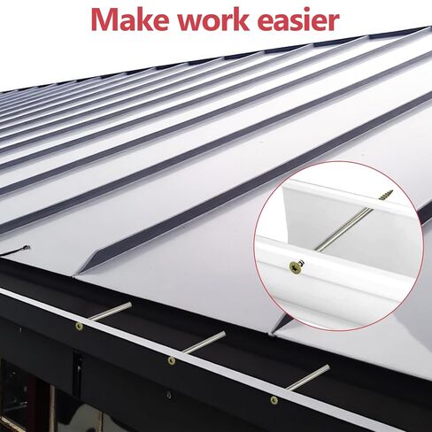 مسامير مزراب 7 بوصة، طقم مسامير مزراب 48 قطعة، مسامير مزراب السقف مع حلقات 5 بوصة لإصلاح السقف، صيانة المزراب، مادة فولاذية فائقة التحمل in Kuwait