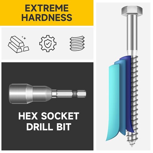 Mywish (50Sets) 3/8" x 1-1/2" Lag Bolts, 304 Stainless Steel 3/8 inch Lag Screws Bolts for Wood, Heavy Duty Hex Head with Flat Washers Bolt Kit, Bright Finish in Saudi Arabia