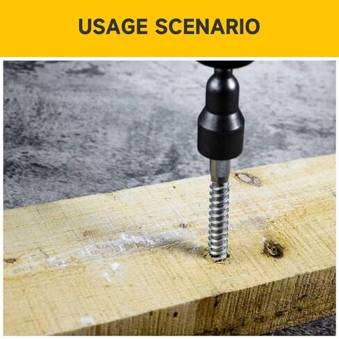 Mywish (50Sets) 3/8" x 1-1/2" Lag Bolts, 304 Stainless Steel 3/8 inch Lag Screws Bolts for Wood, Heavy Duty Hex Head with Flat Washers Bolt Kit, Bright Finish in Saudi Arabia