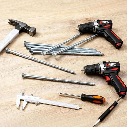 8 Pack 1/2" x 12" Galvanized Hex Head Lag Bolts for Wood, Heavy Duty Structural Lag Screws in Kuwait