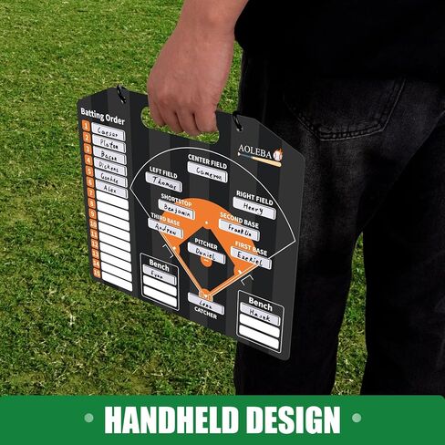 AOLEBA Baseball Lineup Board for Dugout,Dry Erase Magnetic Metal Baseball Clipboard for Coaches in Saudi Arabia
