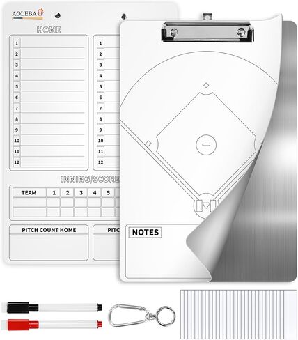 AOLEBA Baseball Lineup Board for Dugout,Dry Erase Magnetic Metal Baseball Clipboard for Coaches in Saudi Arabia