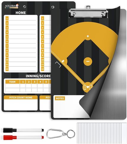 AOLEBA Baseball Lineup Board for Dugout,Dry Erase Magnetic Metal Baseball Clipboard for Coaches in Saudi Arabia