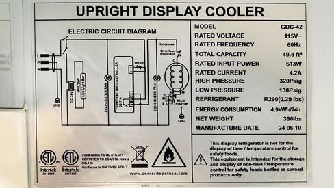 ثلاجة تجارية زجاجية بثلاثة أبواب متأرجحة NSF مبرد عرض المشروبات مبرد المشروبات، معتمد من ETL، NSF، قائم، سعة 1305 لتر، عرض 64 بوصة 110 فولت GDC-42 in Kuwait