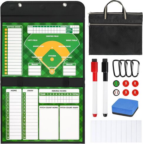 AOLEBA Baseball Lineup Board for Dugout,Dry Erase Magnetic Metal Baseball Clipboard for Coaches in Saudi Arabia