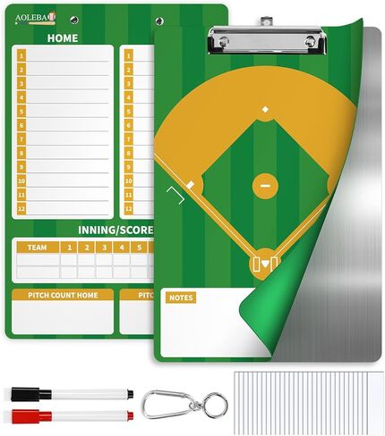 AOLEBA Baseball Lineup Board for Dugout,Dry Erase Magnetic Metal Baseball Clipboard for Coaches in Saudi Arabia