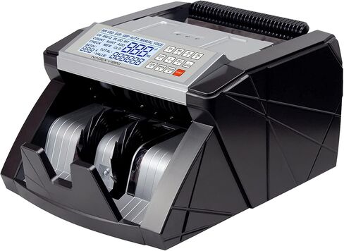 عداد النقود Nadex V1800 - شاشة TFT مزدوجة مرمزة بالألوان - عد سريع ودقيق للفواتير بدرجة احترافية مع اكتشاف التزييف بالأشعة فوق البنفسجية/MG/IR - عدد 1000 ورقة نقدية/الدقيقة in Kuwait