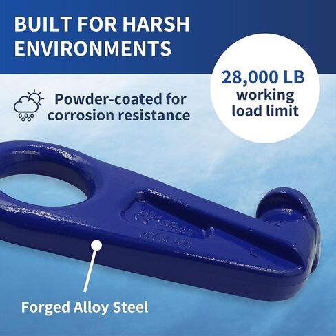 Shipping Container Lifting Hooks – USA Containers - Left & Right 45° Alloy Steel Hooks, 28,000 lb WLL Each (2 Pack) in Saudi Arabia